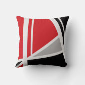 モダンで幾何学的で抽象的なスタイルの枕 クッション (裏面)