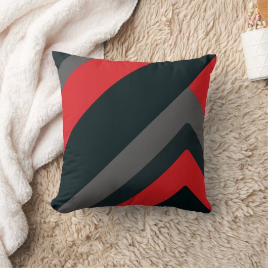 モダンで幾何学的で抽象的なスタイルの枕 クッション (ブランケット)