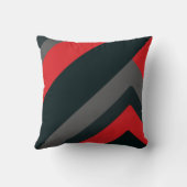 モダンで幾何学的で抽象的なスタイルの枕 クッション (裏面)