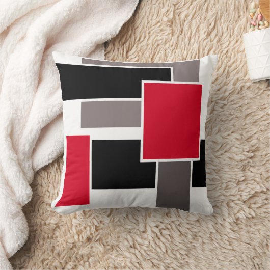 モダンで幾何学的で抽象的なスタイルの枕 クッション (ブランケット)