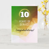 モダンで幾何学的で普遍的な従業員記念日カード カード (黄色い花)