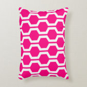 モダンで幾何学的なアクセントの枕-ショッキングピンク アクセントクッション (正面(垂直))