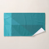 モダンで幾何学的なティール(緑がかった色)色Design_Abstract バスタオルセット (ハンドタオル)