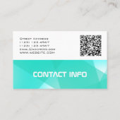 モダンで幾何学的なパターンカバー 名刺 (裏面)