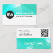 モダンで幾何学的なパターンカバー 名刺 (正面/裏面)