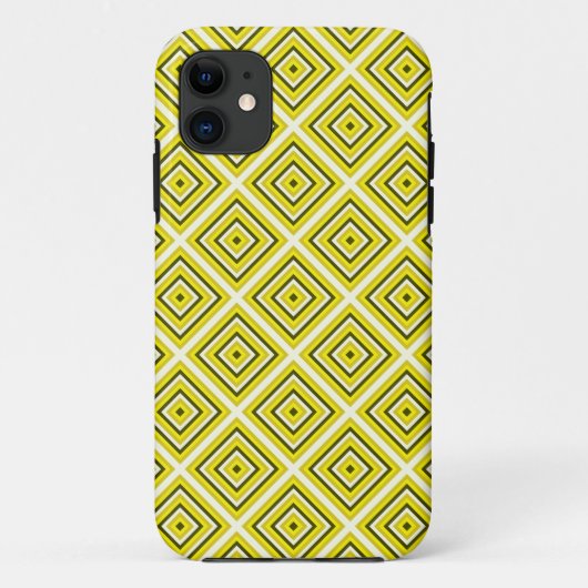 モダンで幾何学的なパターン生地 Case-Mate iPhoneケース (裏面)