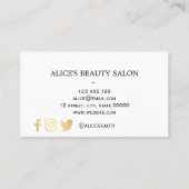 モダンで幾何学的な名刺 名刺 (裏面)