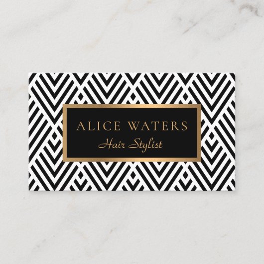 モダンで幾何学的な名刺 名刺 (正面)