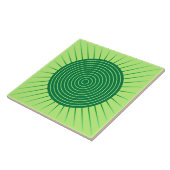 モダンで幾何学的な日が差すこと-エメラルドグリーンおよびライム タイル (側面)