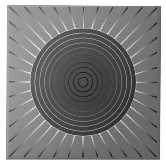 モダンで幾何学的な日が差すこと-暗い赤鉄鉱の灰色 タイル (正面)