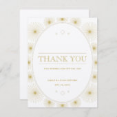 モダンで幾何学的な破烈のサンキューカード サンキューカード (正面/裏面)