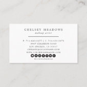 モダンで幾何学的な色のブロックのTerrazzo 名刺 (裏面)