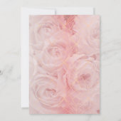 モダンで幾何学的な花のシックなブライダルシャワーのブランチ 招待状 (裏面)