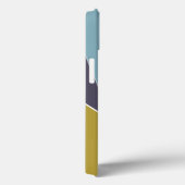 モダンで幾何学的なCrissの十字の微風の青の箱 Case-Mate iPhoneケース (裏面 / 右)