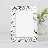 モダンで抽象的なフラット招待状 招待状 (スタンド正面)