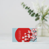 モダンで日本のな桜の名刺 名刺 (スタンド正面)