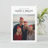 モダンで明るいクリスマスカード シーズンカード (スタンド正面)