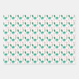 モダンで明るい多色のクリスマス ラッピングペーパーシート