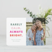 モダンで明るくてユーモア溢れるカラフルな写真 シーズンカード (スタンド正面)