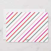 モダンで明るくてユーモア溢れるカラフルな写真 シーズンカード (裏面)