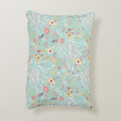 モダンで明るくロマンチックなパターン アクセントクッション (裏面(縦))