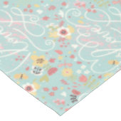 モダンで明るくロマンチックなパターン テーブルクロス (アングル)