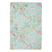 モダンで明るくロマンチックなパターン ミニクリップボード (裏面)