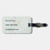 モダンで明るくロマンチックなパターン ラゲッジタグ (裏面横)