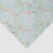 モダンで明るくロマンチックなパターン 薄葉紙 (詳細)