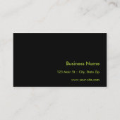 モダンで明白でシンプルでハイテクな緑 名刺 (裏面)