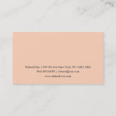 モダンで明白な専門のオレンジ名刺 名刺 (裏面)