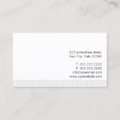 モダンで明白な形成外科医の名刺 名刺 (裏面)