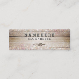 モダンで暗いコーヒー木製のグリッターの小型名刺 スキニー名刺