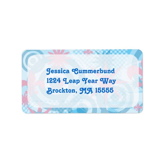 モダンで楽しいインディーズスタイルのアートデザイン ラベル (正面)