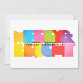 モダンで楽しいクリスマスビジネスカード シーズンカード (正面)