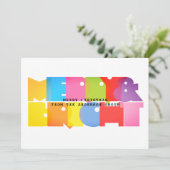 モダンで楽しいクリスマスビジネスカード シーズンカード (スタンド正面)