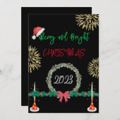 モダンで楽しいクリスマス2023 シーズンカード (正面/裏面)
