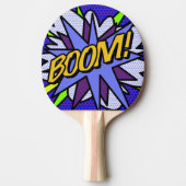 モダンで楽しいコミックブックのBOOM 卓球ラケット (正面)