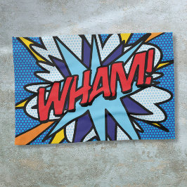 モダンで楽しいコミック・ポップアート WHAM キッチンタオル