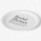 モダンで楽しいブライズシャワーの定義 ペーパープレート (アングル)