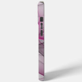 モダンで洗練された抽象的なピンクのフラクタルアート Case-Mate iPhoneケース (裏面 / 左)