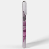 モダンで洗練された抽象的なピンクのフラクタルアート Case-Mate iPhoneケース (裏面 / 右)