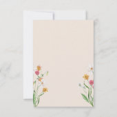 モダンで清潔な結婚式招待状テンプレート 招待状 (裏面)