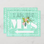 モダンで真新しいダマスク織の結婚式 ポストカード (正面/裏面)