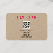 モダンで粋ではっきりしたで巨大な文字のプロフェッショナルの技術 名刺 (裏面)