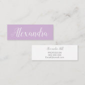 モダンで粋な最小主義のはっきりしたな名刺 スキニー名刺 (正面/裏面)