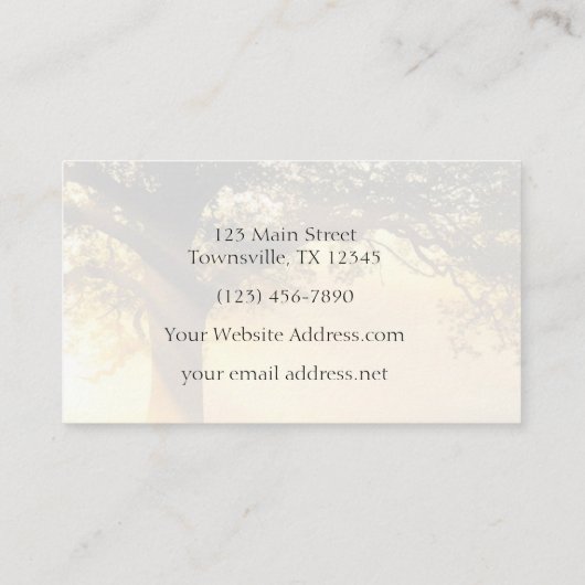 モダンで粋な生命コーチの顧問 名刺 (裏面)