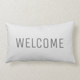 モダンで素朴で白くフェイクなバーラップの質の歓迎 ランバークッション
