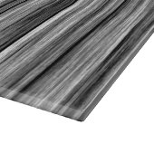 モダンで素朴で黒い灰色の木製の穀物パターン カッティングボード (角)