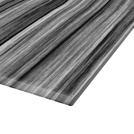 モダンで素朴で黒い灰色の木製の穀物パターン カッティングボード (角)